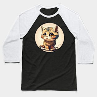 Funny Cat Crying - Gifts For Kids, Mom, Dad, Cat Lover Baseball T-Shirt